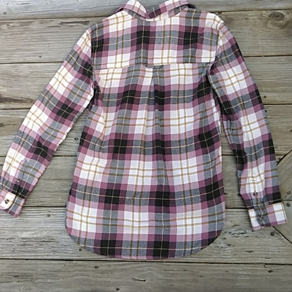 American Eagle Boyfriend Fit Flannel. Sz XS - Picture 2 of 4